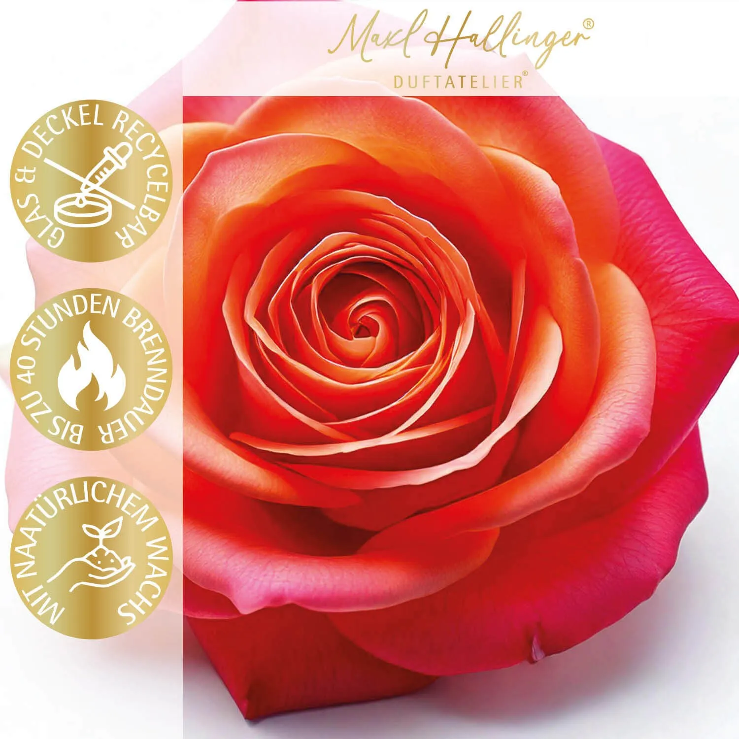 Zum Muttertag (Rosen-Duftkerze)