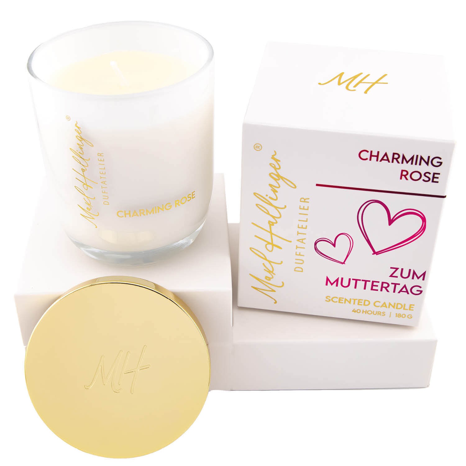 Zum Muttertag (Rosen-Duftkerze)