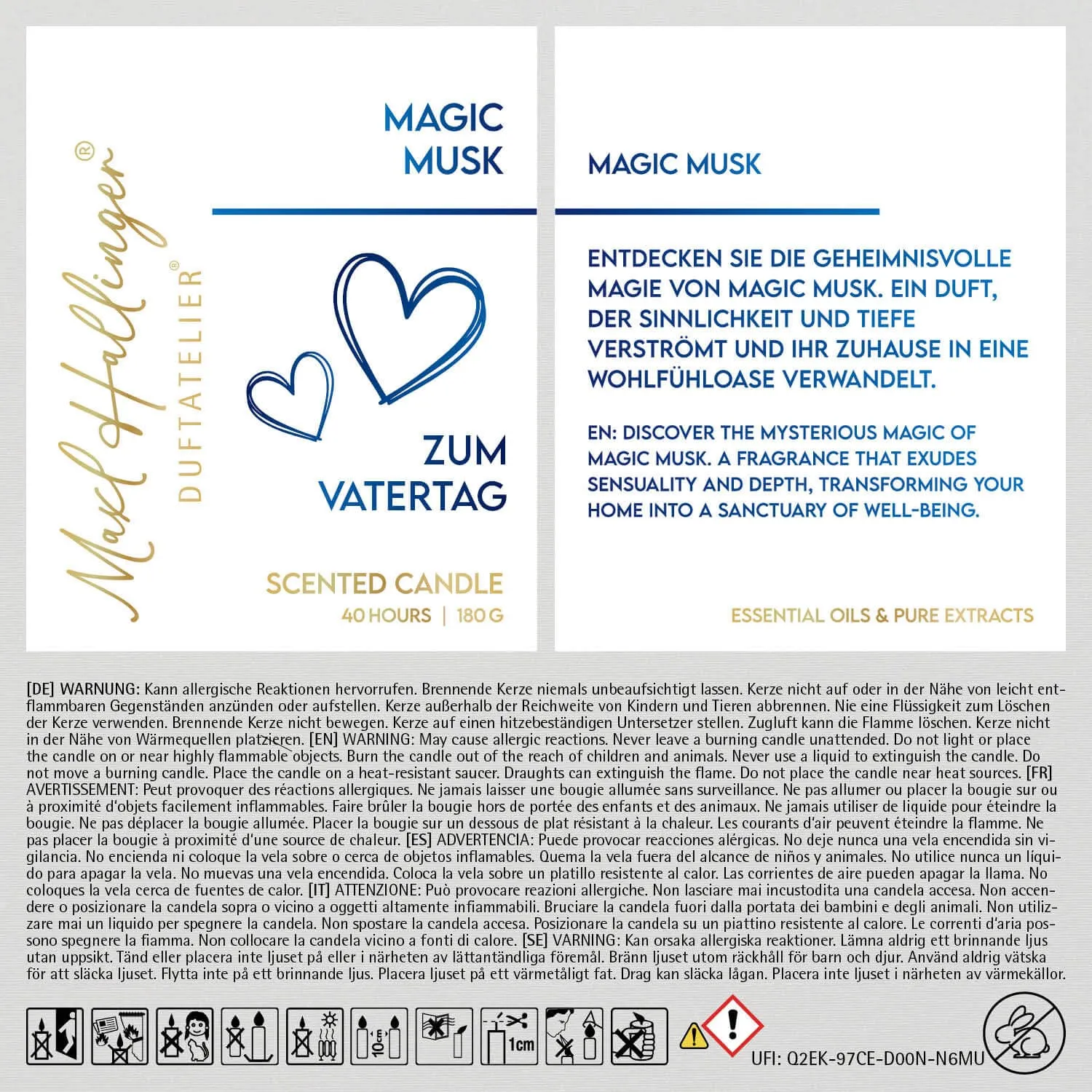 Zum Vatertag (Moschus-Duftkerze)