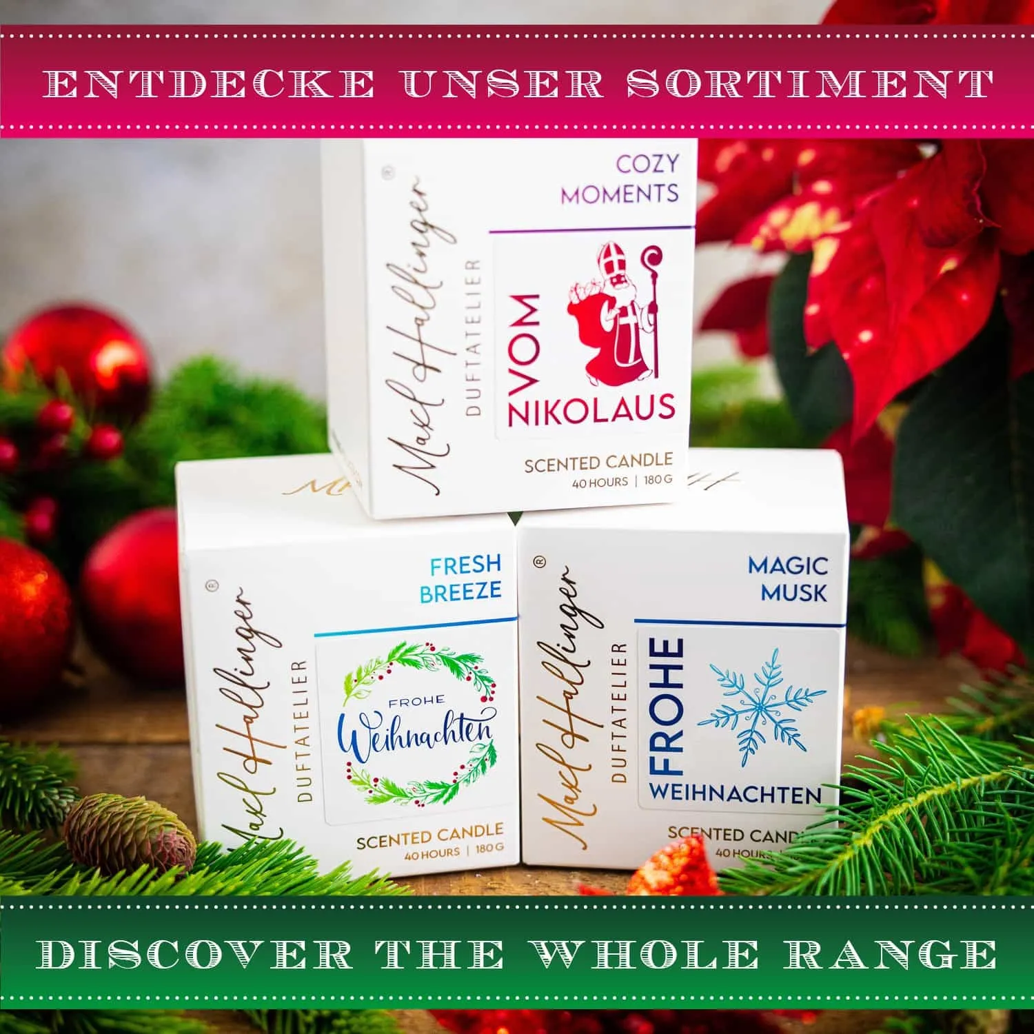 Top-Geschenk für alle Genießer! Hochwertig und natürlich, da freut sich jeder! Aus dem MAXL HALLINGER® Duftatelier®.