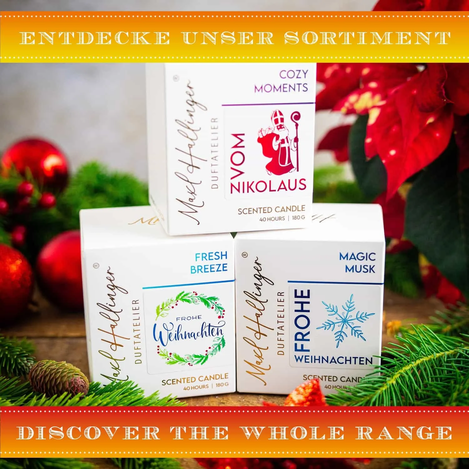 Top-Geschenk für alle Genießer! Hochwertig und natürlich, da freut sich jeder! Aus dem MAXL HALLINGER® Duftatelier®.