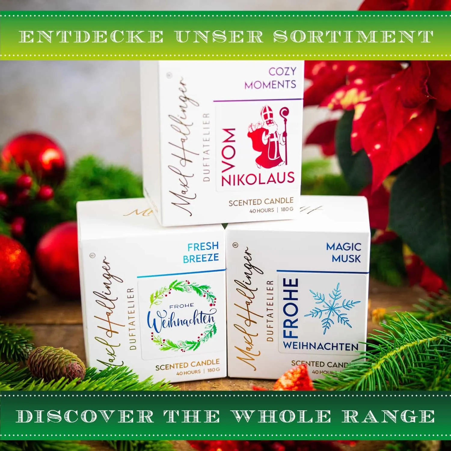 Top-Geschenk für alle Genießer! Hochwertig und natürlich, da freut sich jeder! Aus dem MAXL HALLINGER® Duftatelier®.