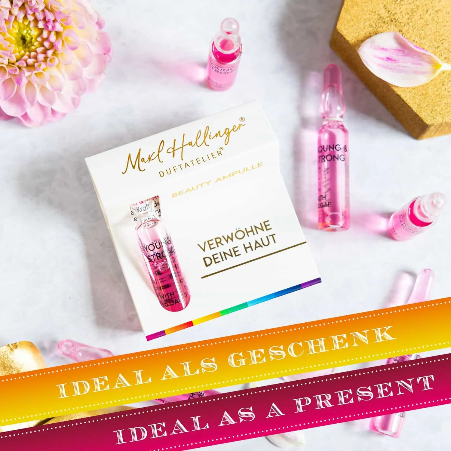 Die Ampullen von Maxl Hallinger stehen für höchste Qualität und wirksame Pflege. Jede Ampulle ist sorgfältig formuliert- für perfekte Ergebnisse!