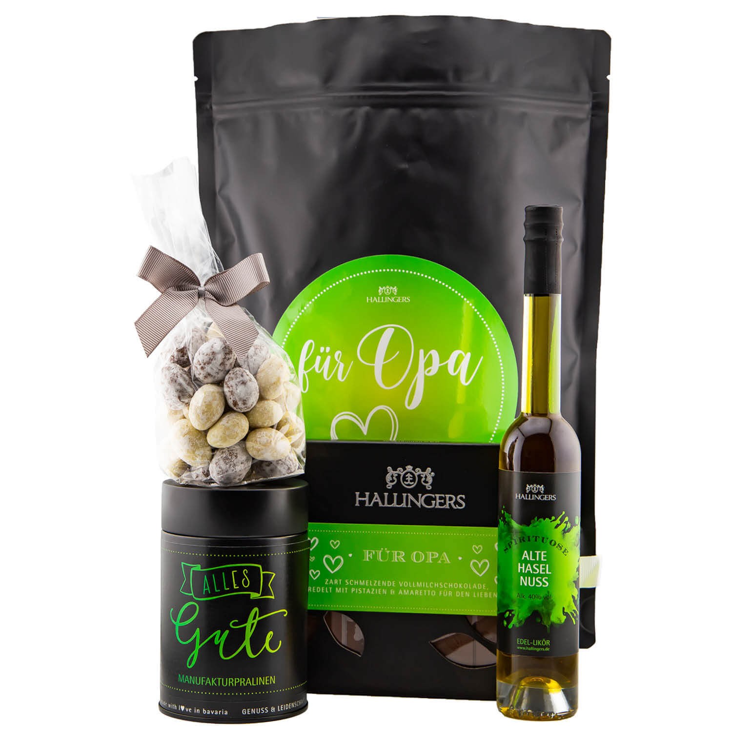 Feinkost Vatertagsgeschenk-Set - XXL-Wundertüte Gourmet "Für Opa" - Hallingers Genuss Manufaktur