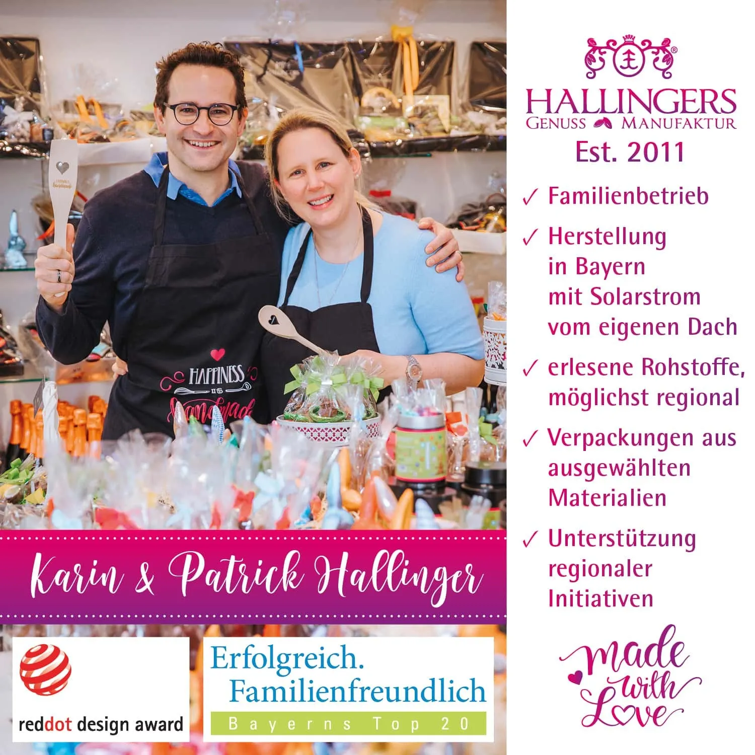 Easter Box pink (großes Osternest 4 Schokoladen-Tafeln & 40 Pralinen-Ostereier) - Feinkost-Set, Gourmet-Auswahl XXL