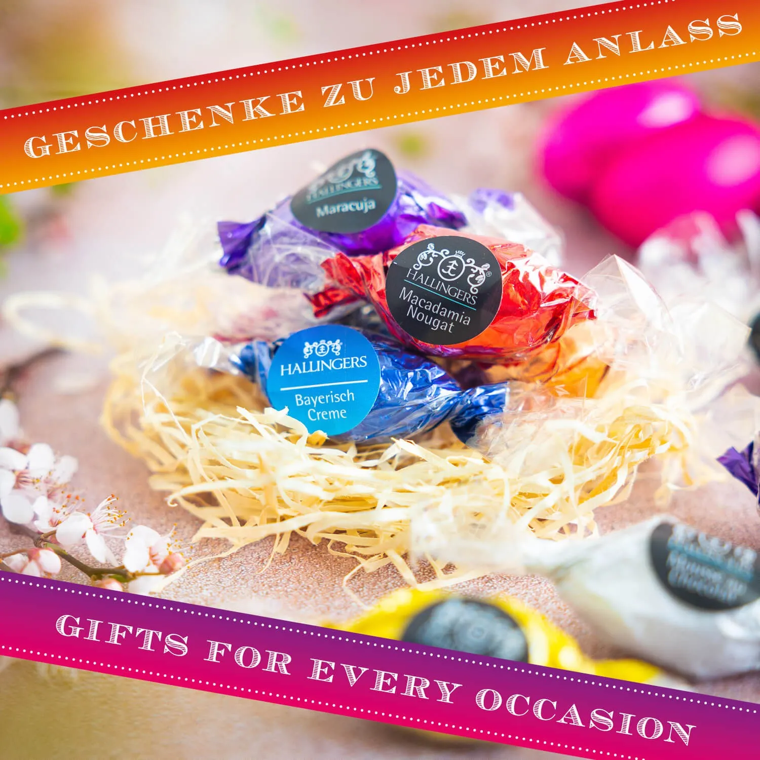 Hier ist für jeden was dabei. Genieß das Osterfest und lass es Dir gut gehen!