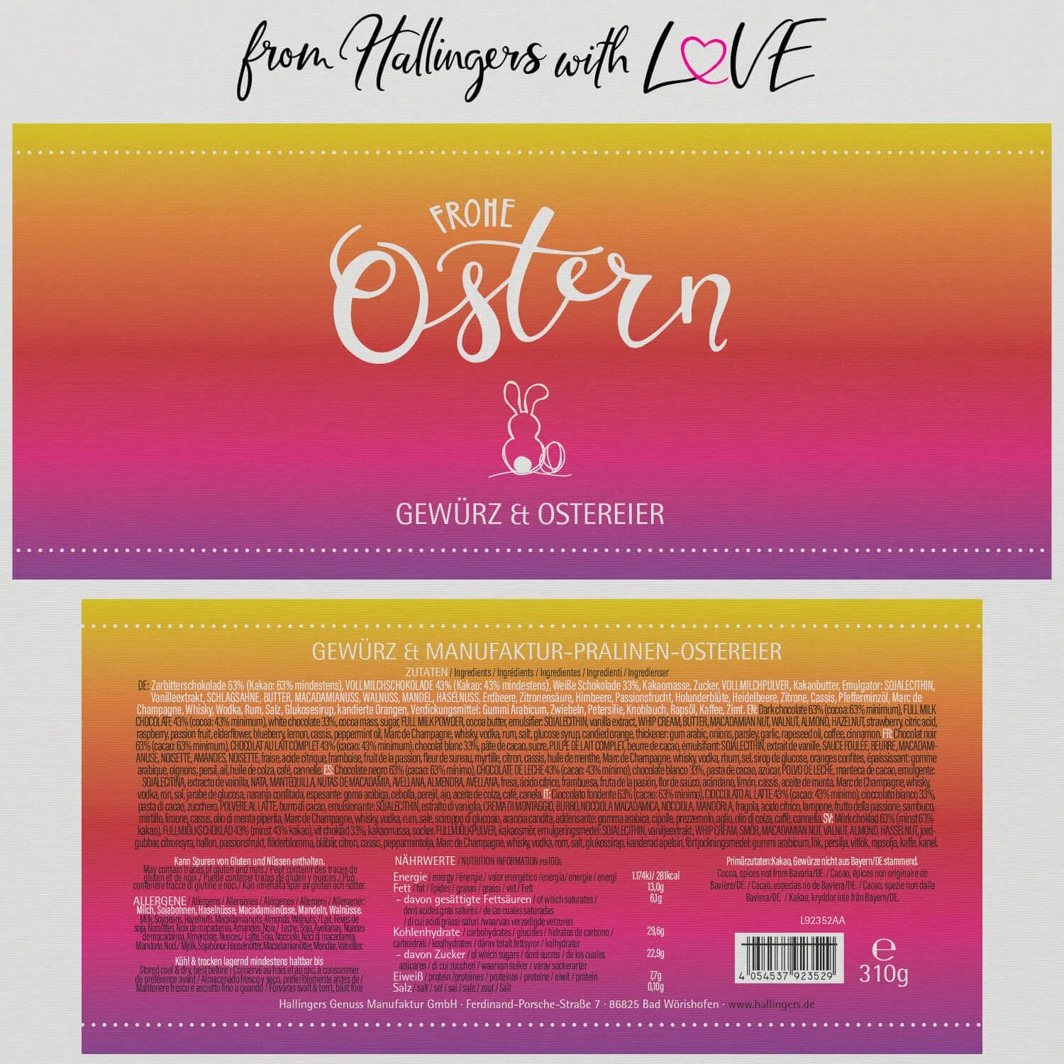 Frohe Ostern - colorful (Geschenkkorb)