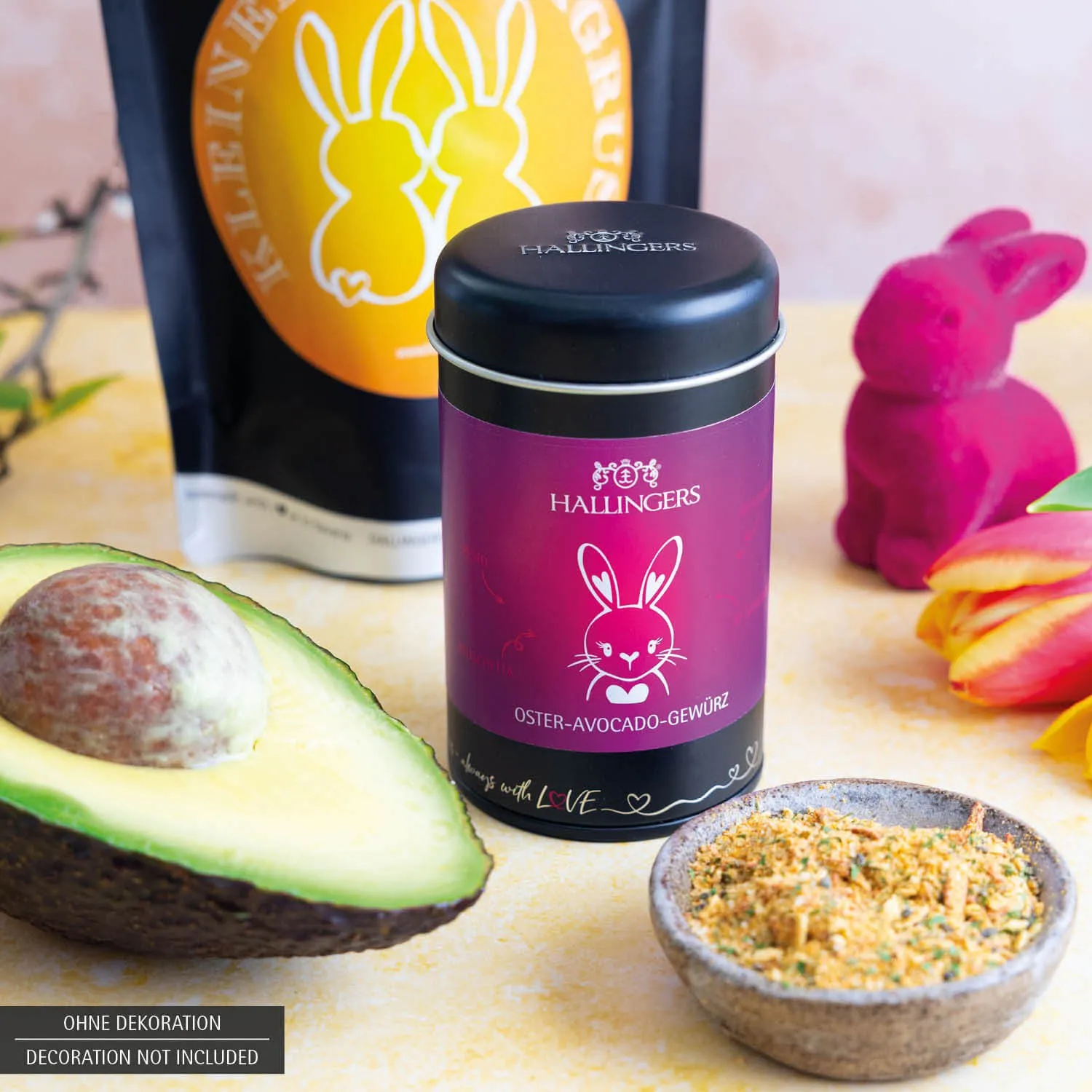 Kleiner Ostergruß - orange (Geschenkkorb)