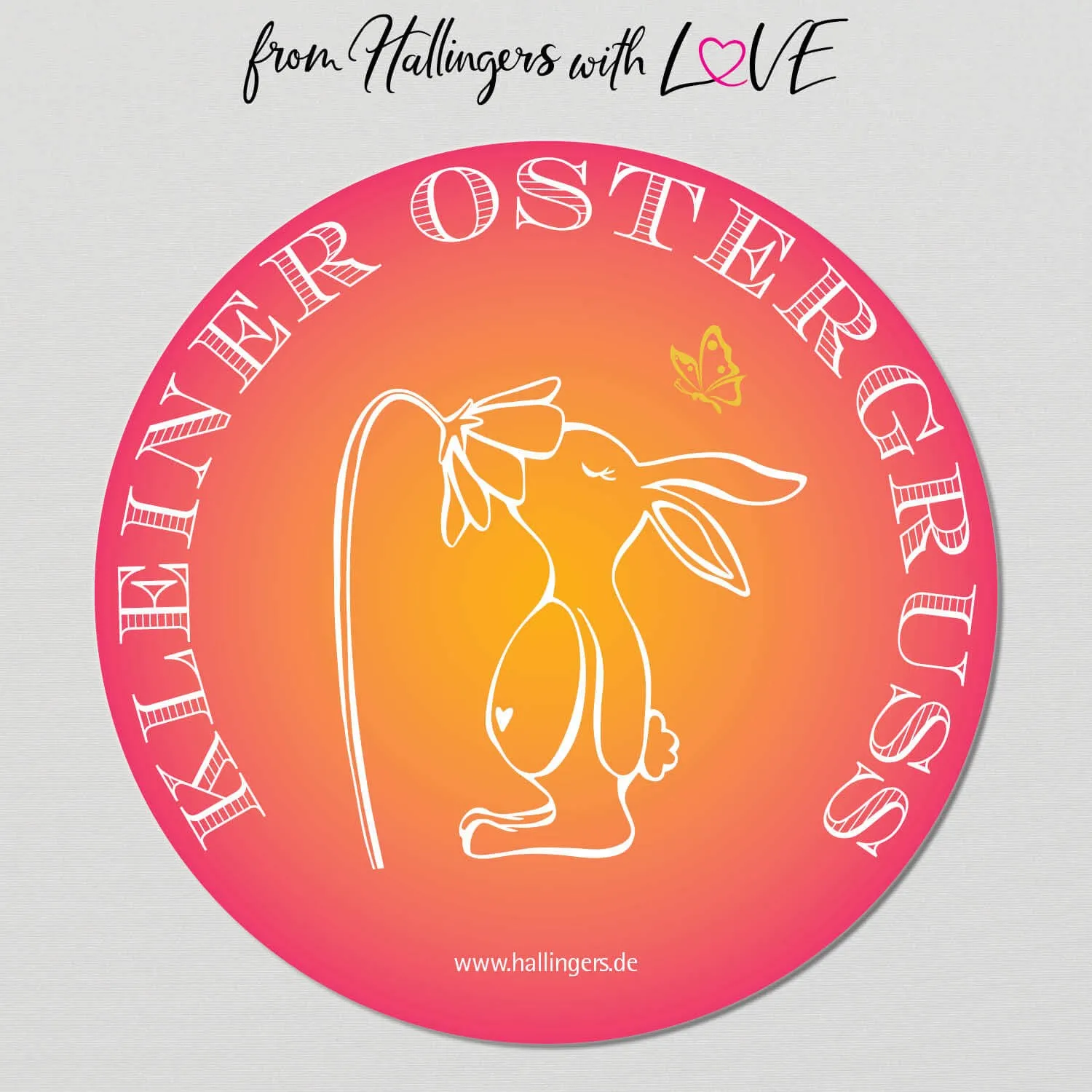 Kleiner Ostergruß - pink (Geschenkkorb)