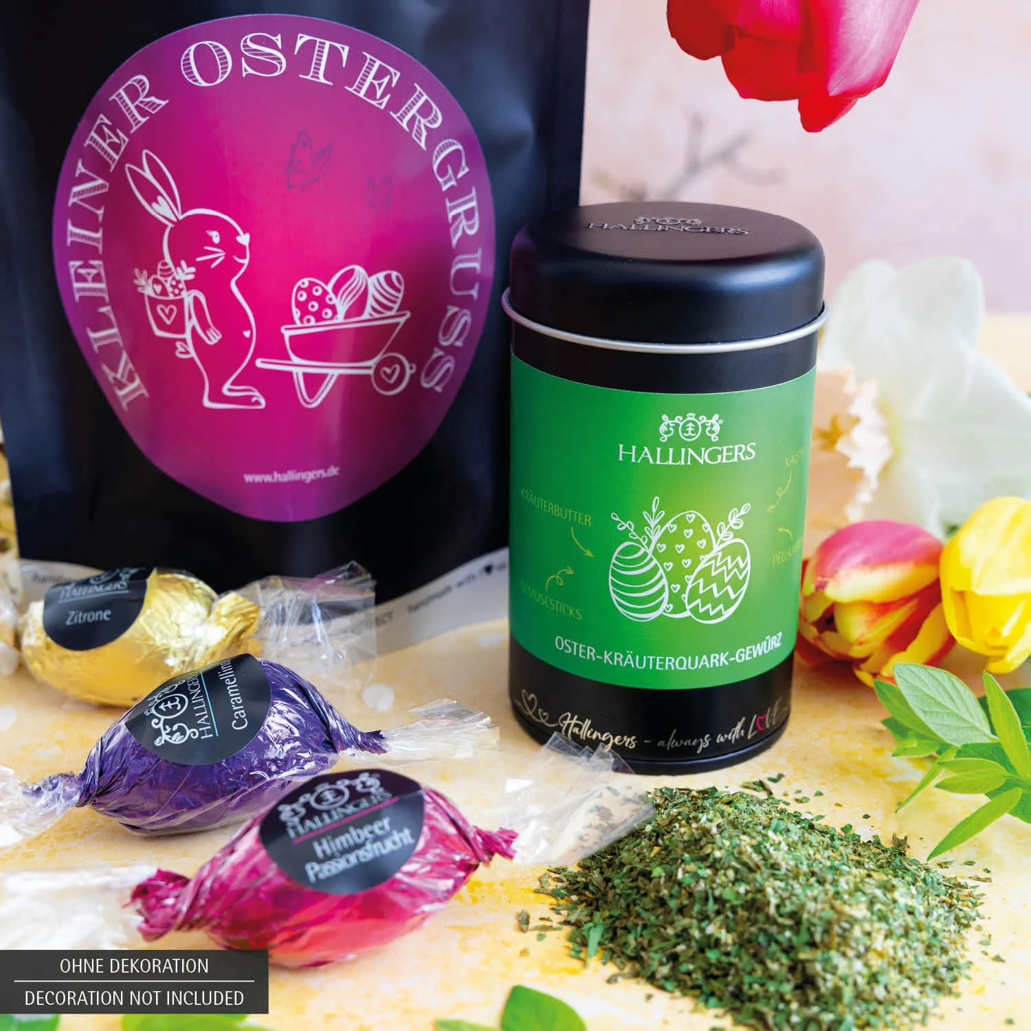 Kleiner Ostergruß - purple (Geschenkkorb)