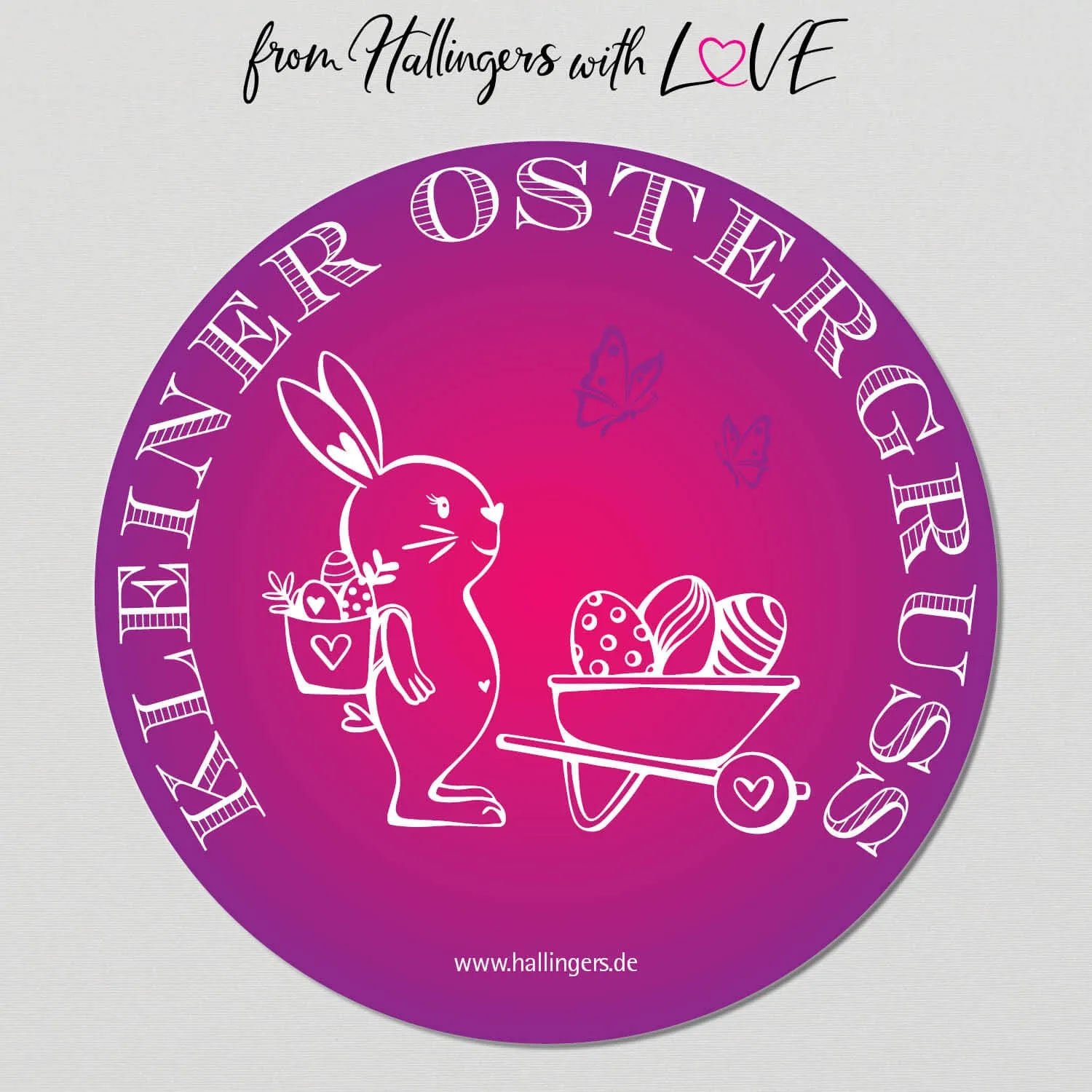 Kleiner Ostergruß - purple (Geschenkkorb)