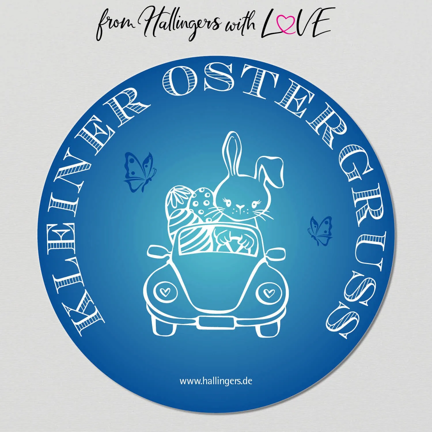 Kleiner Ostergruß - blue (Geschenkkorb)