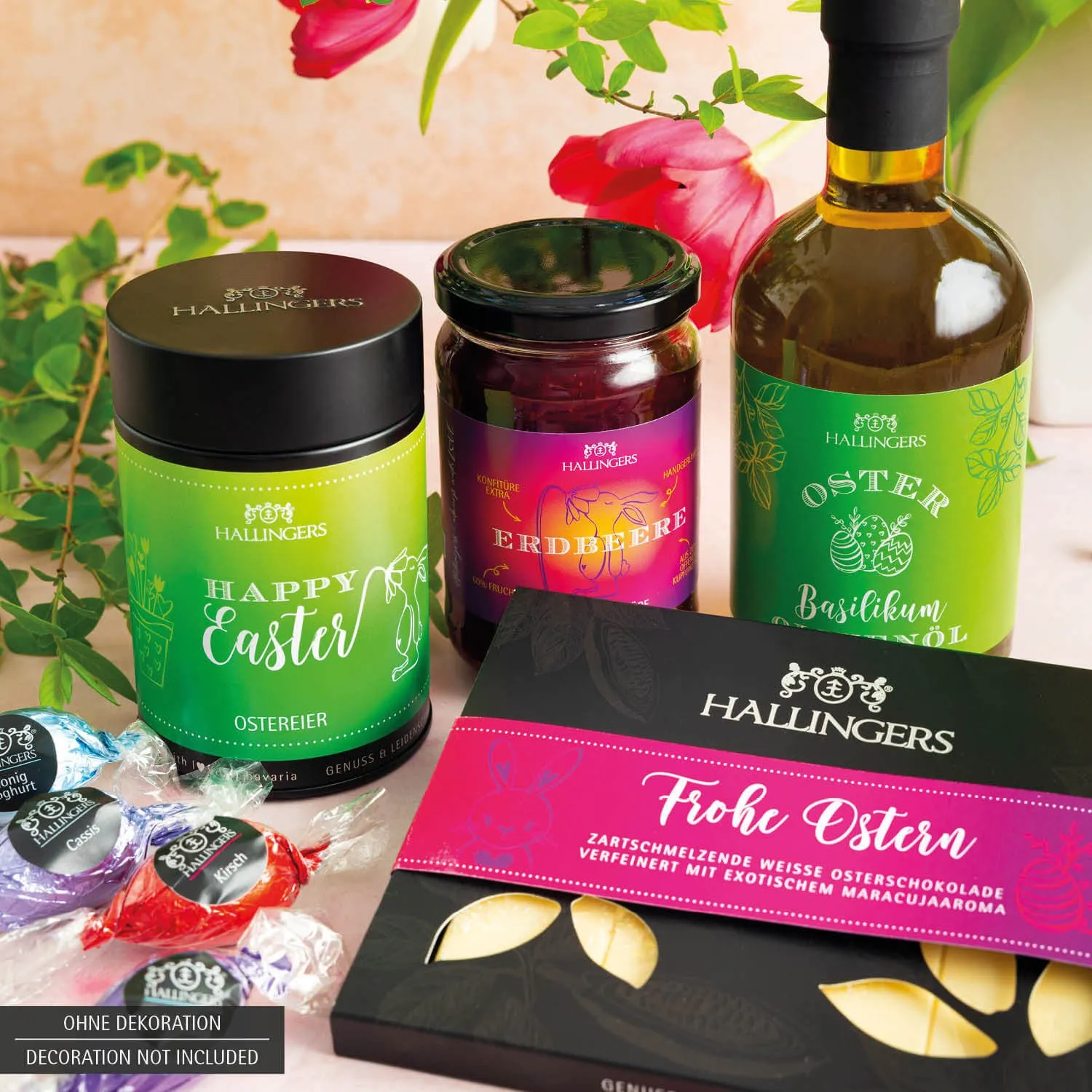 Gruß vom Osterhasen - orange (Geschenkkorb)