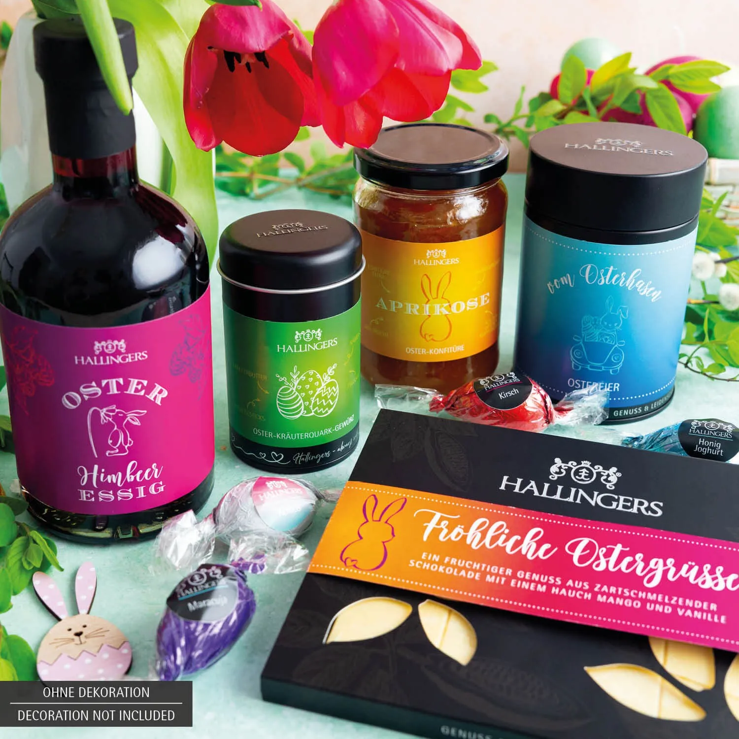 Gruß vom Osterhasen - pink (Geschenkkorb)