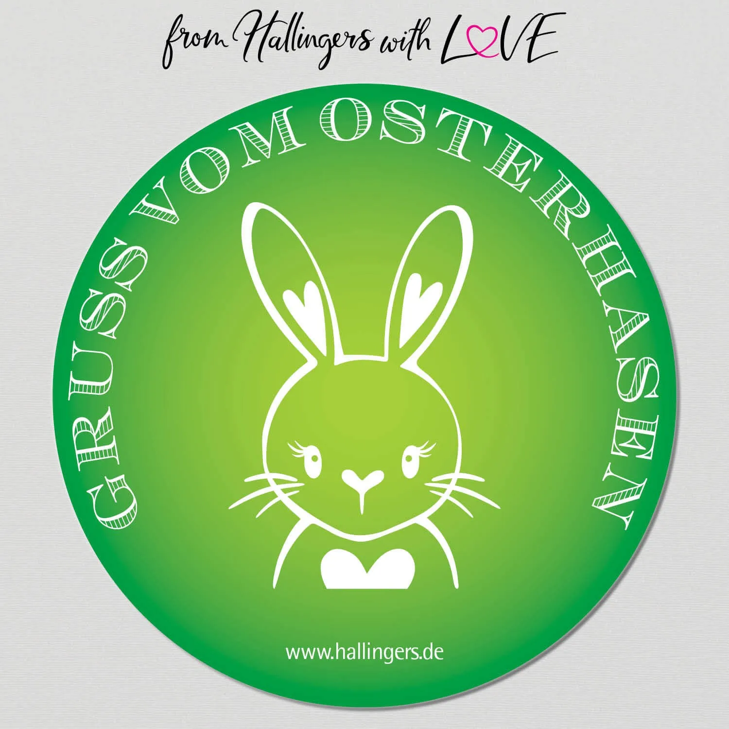 Gruß vom Osterhasen - green (Geschenkkorb)