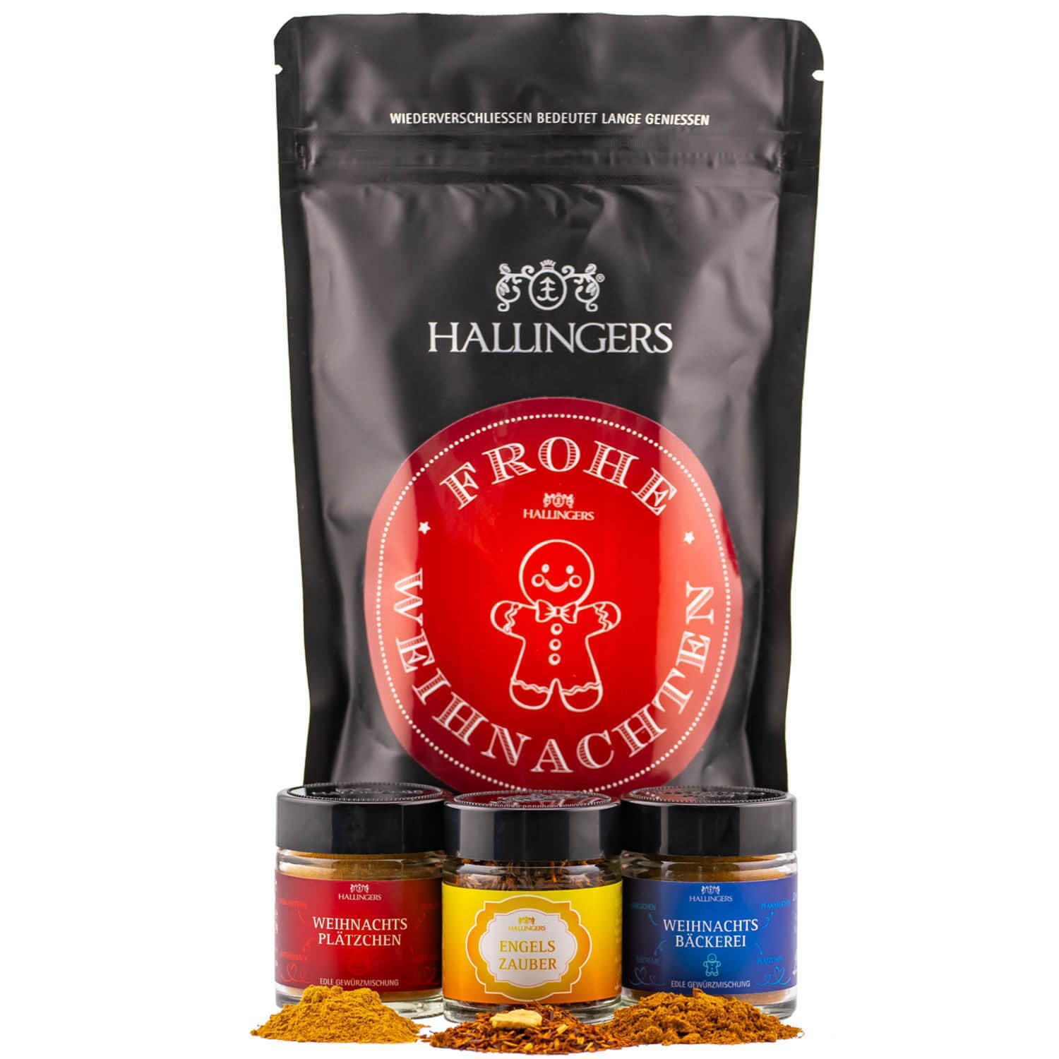 Geschenkkorb Geschenkset Weihnachten – Feinkost Mix, aus der Manufaktur, in edler Wundertüte, weihnachtliches Gourmet Geschenk für Frauen & für Männer