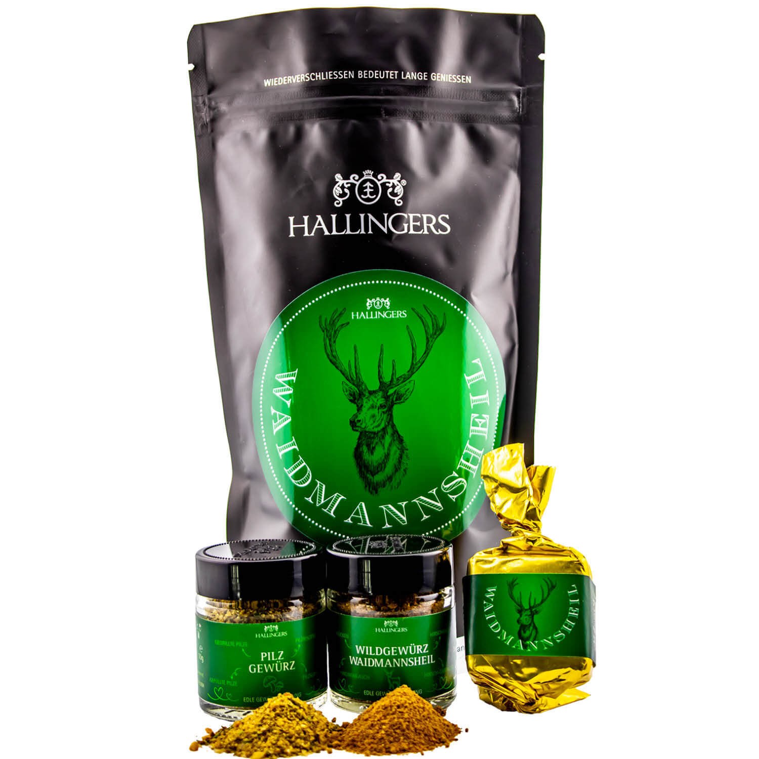 Feinkost Jäger-Geschenk-Set - Gourmet-Auswahl Wundertüte "Waidmannsheil" - Hallingers Genuss Manufaktur