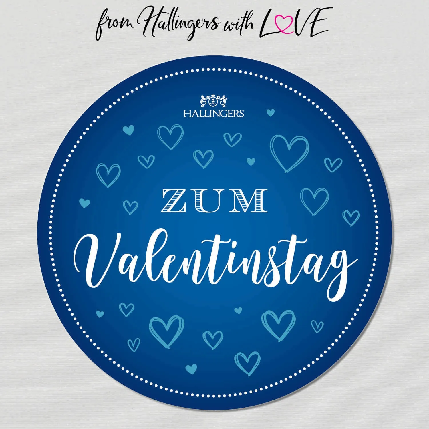 Zum Valentinstag - Blue (Geschenkkorb)