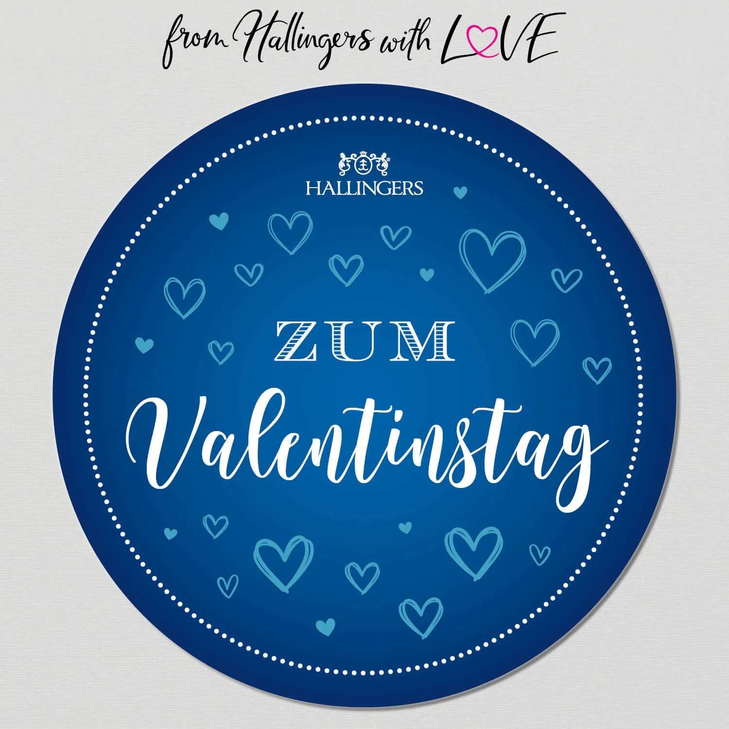 Zum Valentinstag - Blue XXL (Geschenkkorb)
