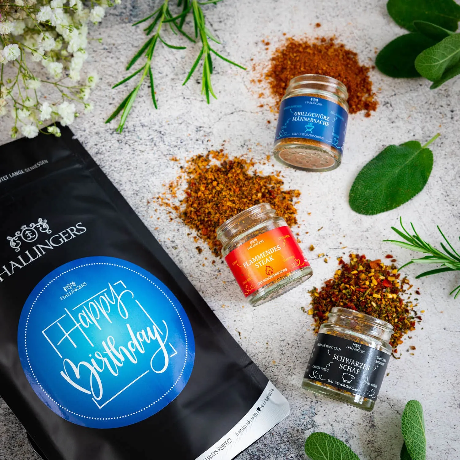 Happy Birthday Blue (Geschenkkorb)