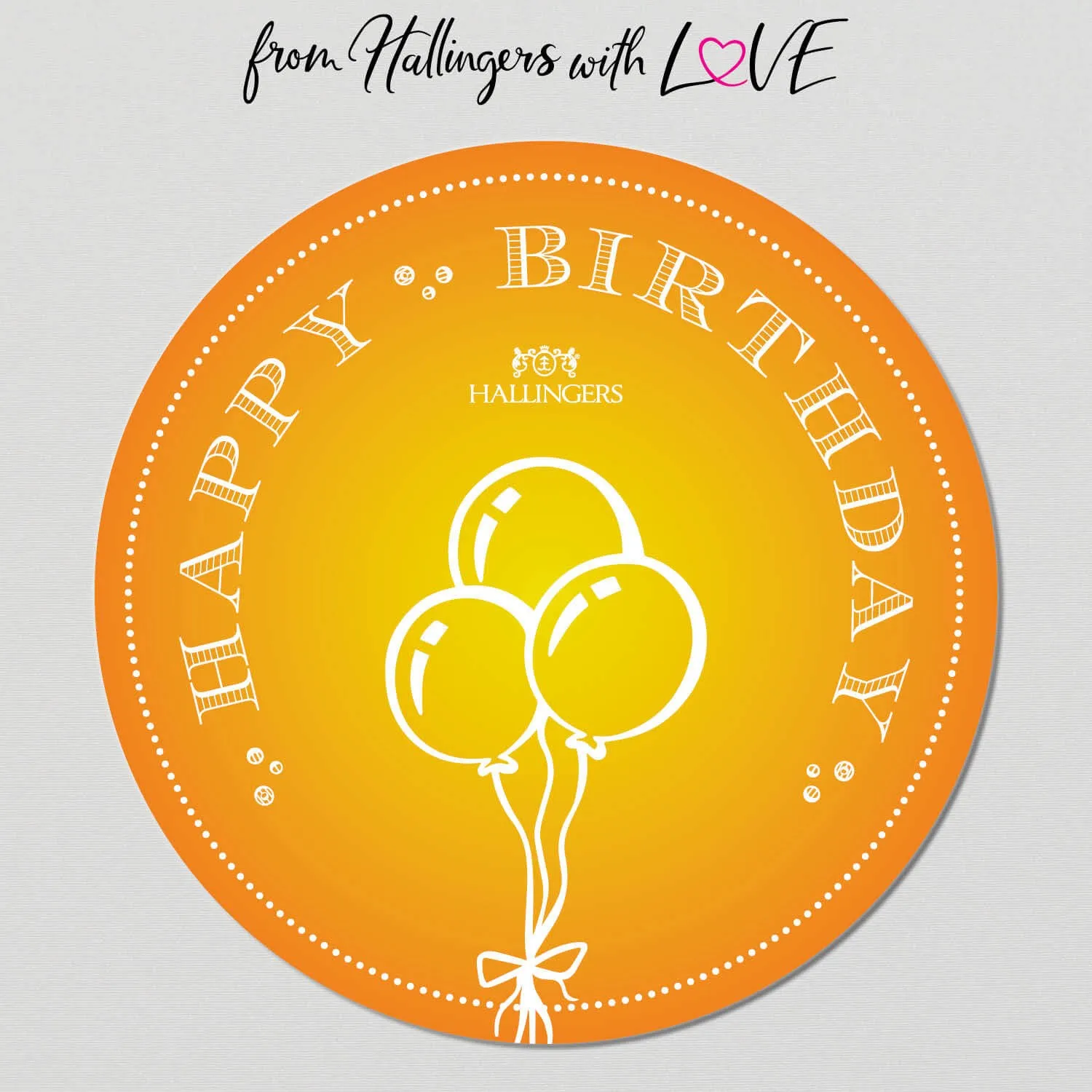 Happy Birthday Yellow (Geschenkkorb)