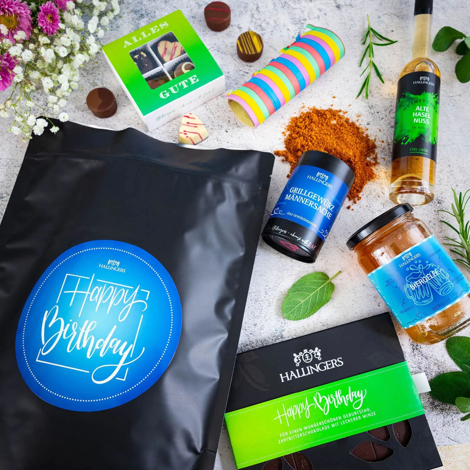 Happy Birthday Blue XXL (Geschenkkorb)