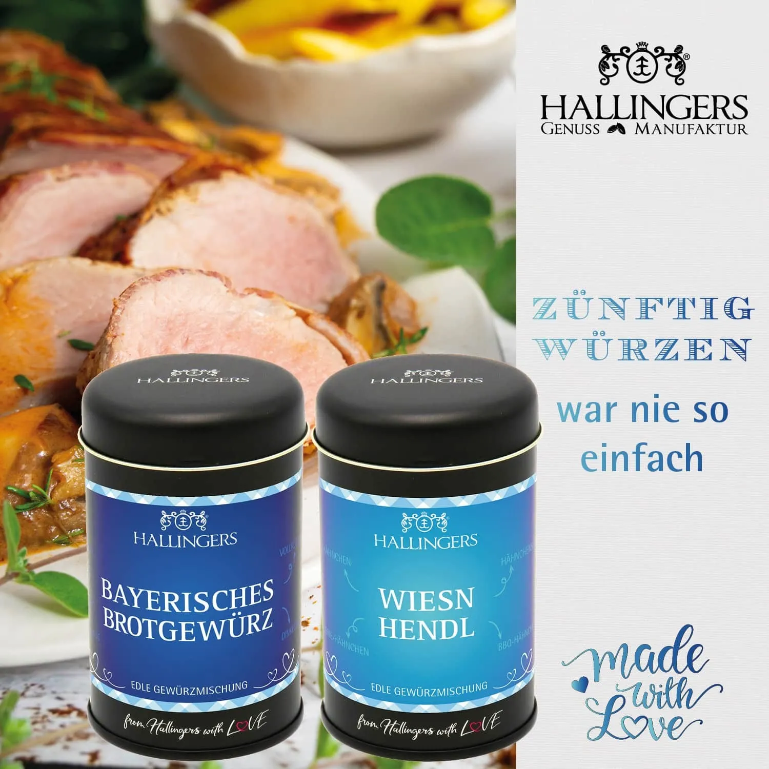 Seit 2011 steckt in Hallingers alles, was uns als Familie wichtig ist: echter Genuss, beste Zutaten und viel Herz.