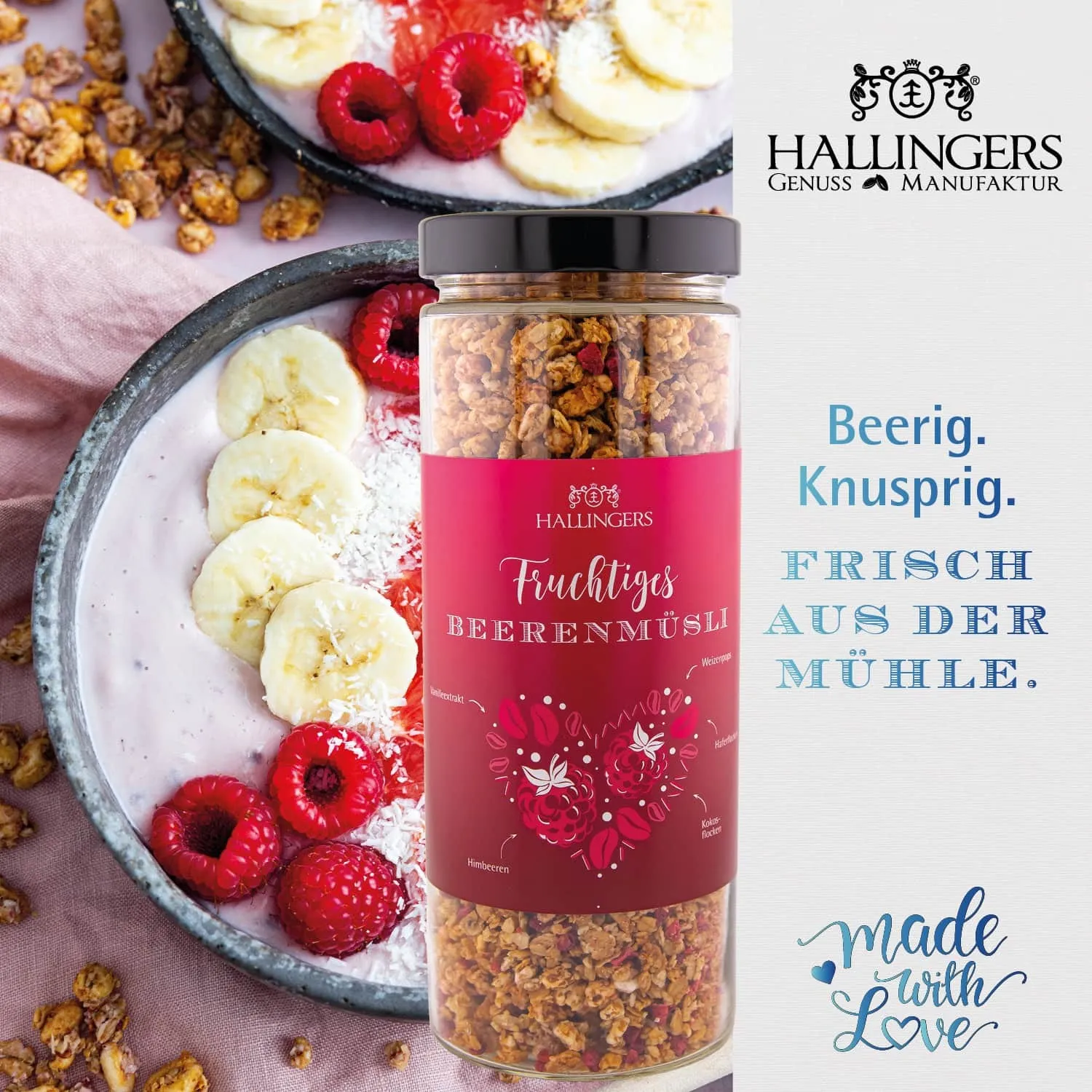 Seit 2011 steckt in Hallingers alles, was uns als Familie wichtig ist: echter Genuss, beste Zutaten und viel Herz.