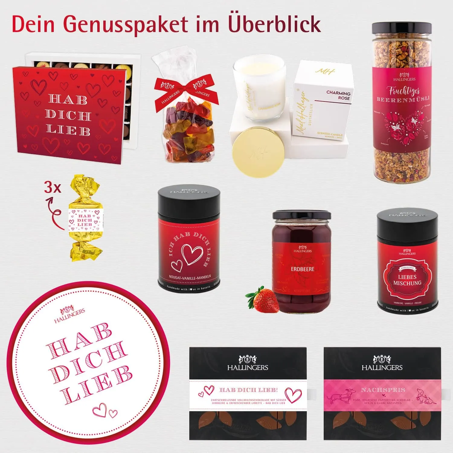 Hab dich lieb (Geschenkkorb)