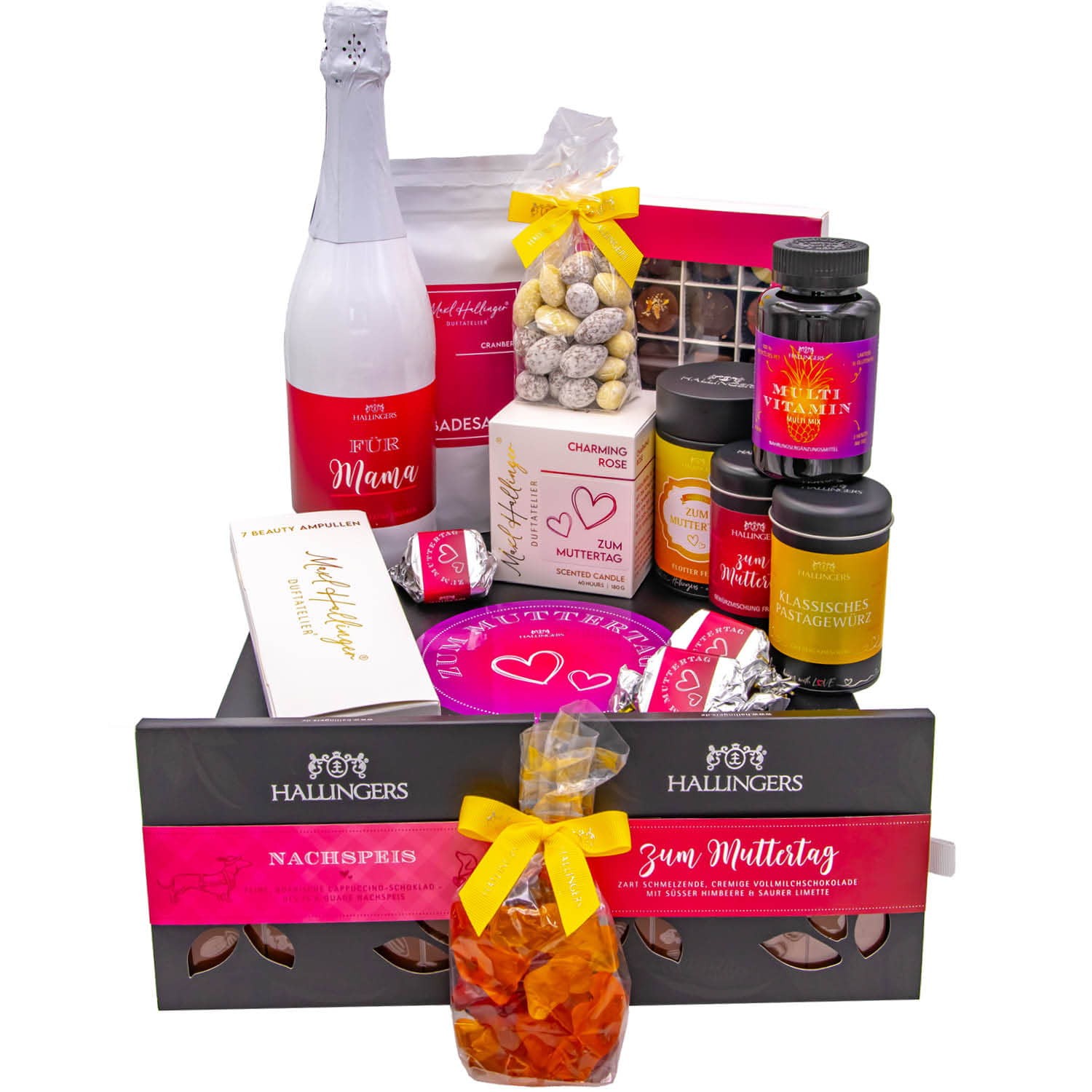 Gourmet Geschenk-Set in edler Box mit ganz viel Feinkost als Geschenkkorb zum Muttertag (2553g) - Zum Mutterag