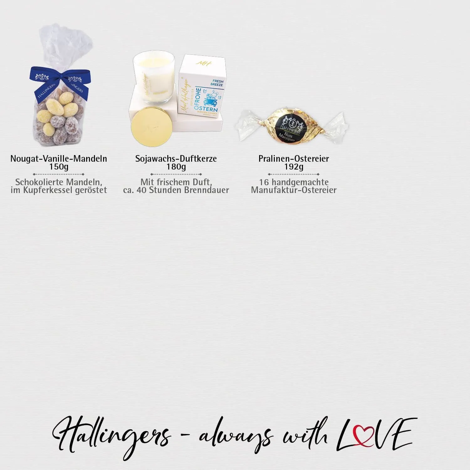 Gruß vom Osterhasen blue (Geschenkkorb)