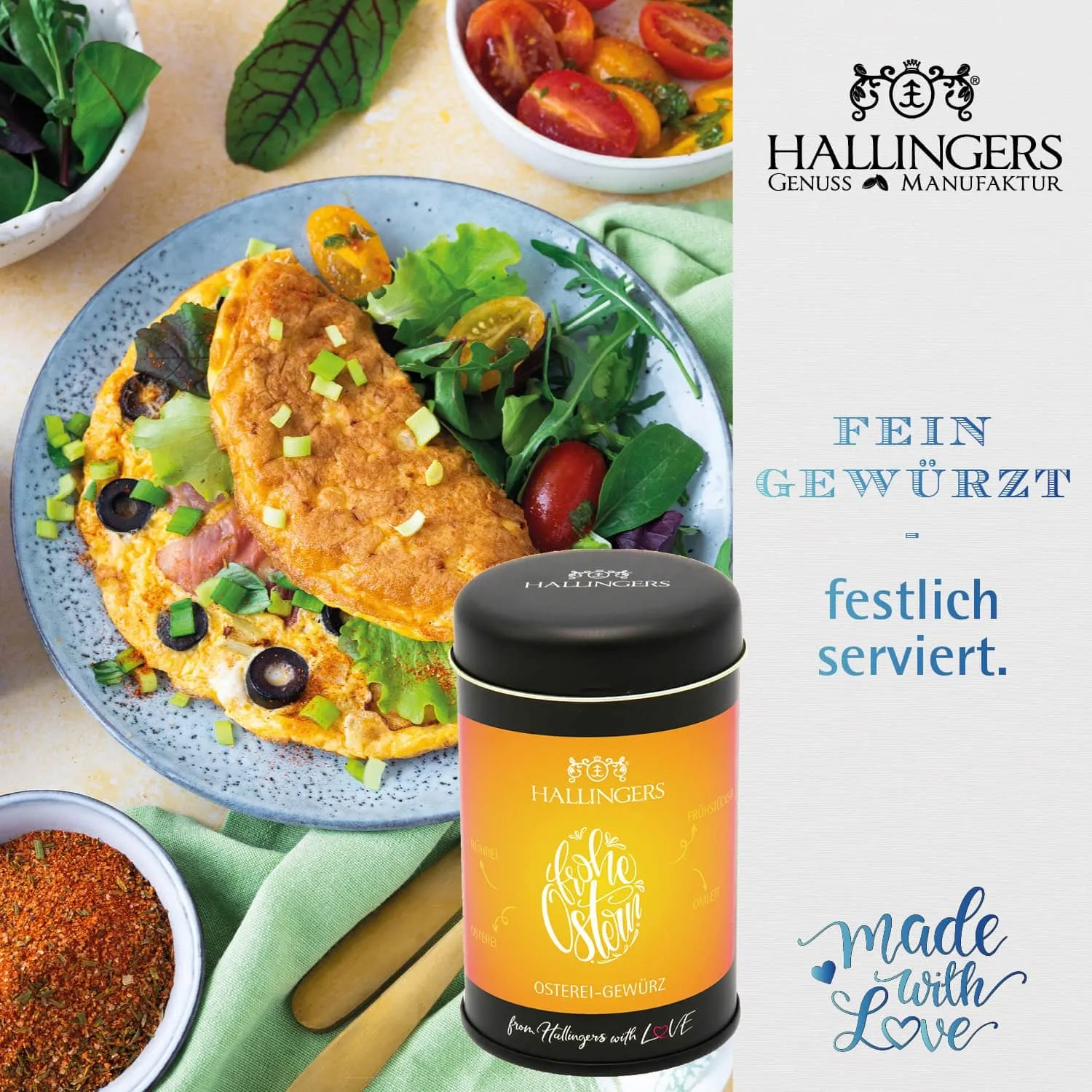 Gruß vom Osterhasen orange (Geschenkkorb)