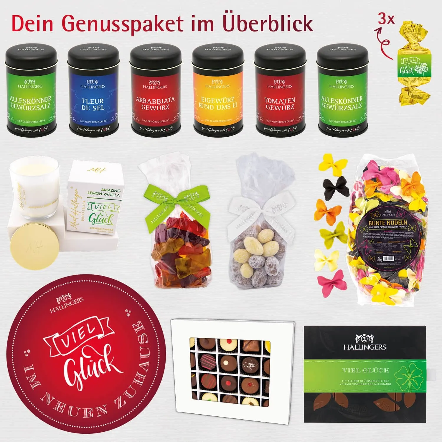 Viel Glück im neuen Zuhause (Geschenkkorb)