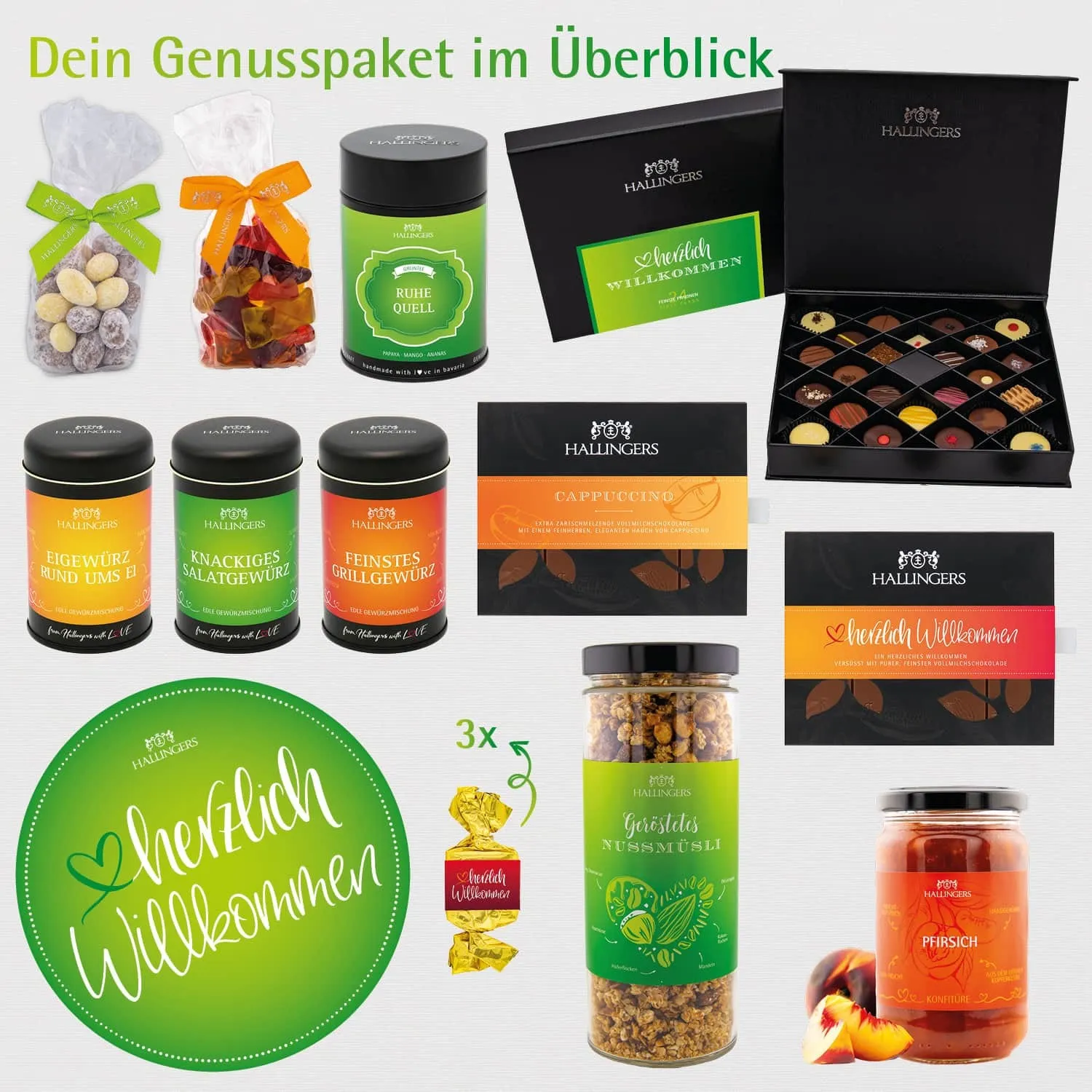 Herzlich Willkommen (Geschenkkorb)