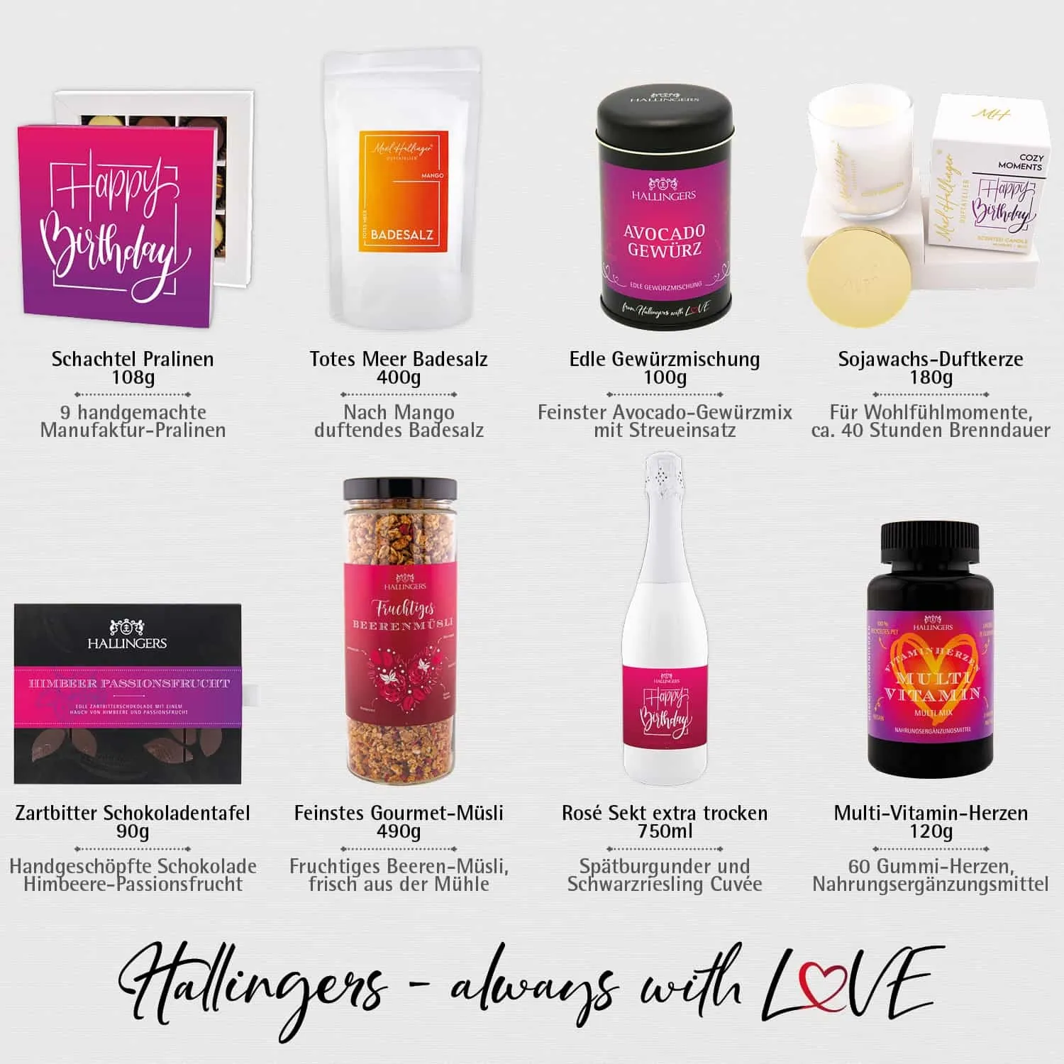 Happy birthday pink (Geschenkkorb)