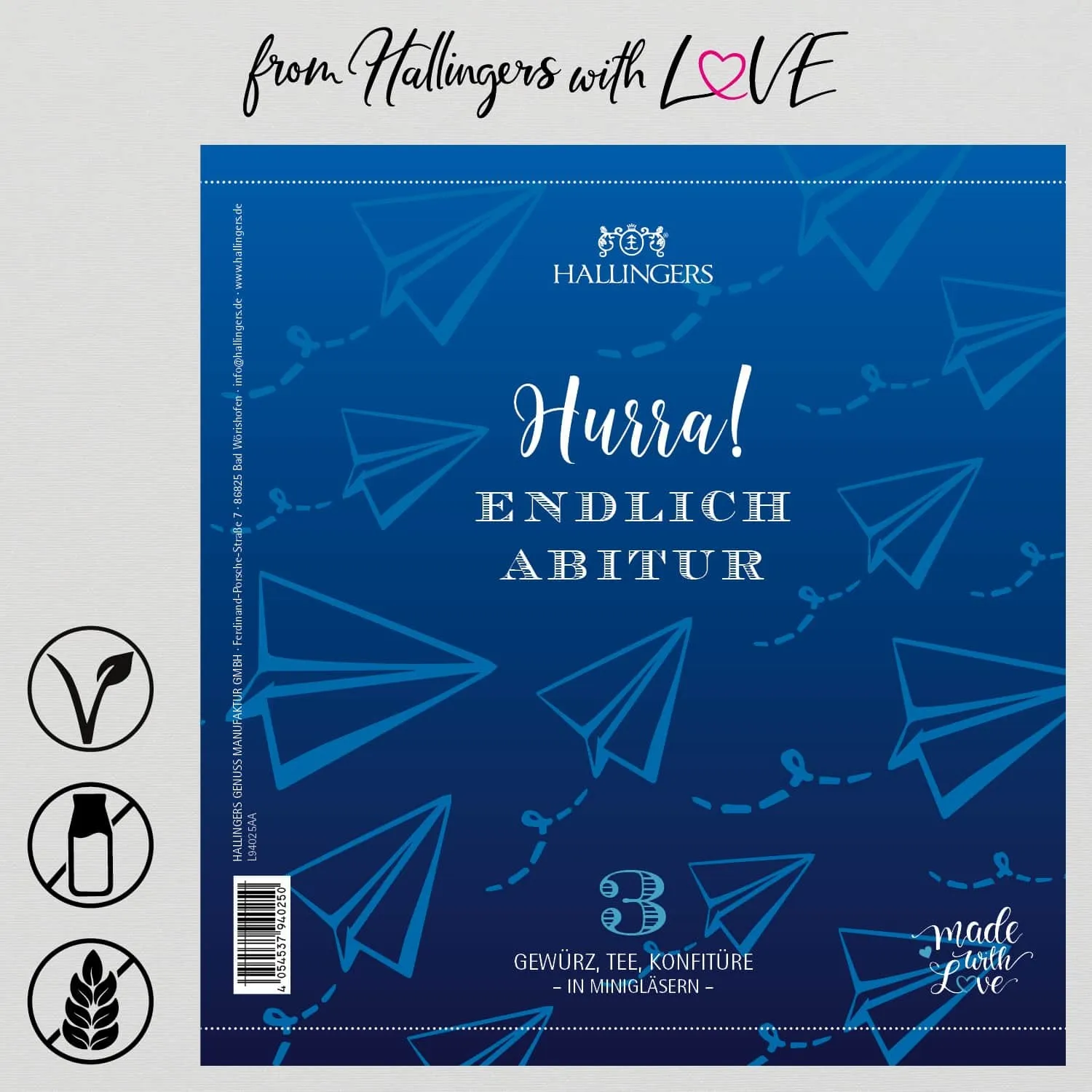 Hurra! Endlich Abitur (3er Gewürz, Tee, Konfitüre)