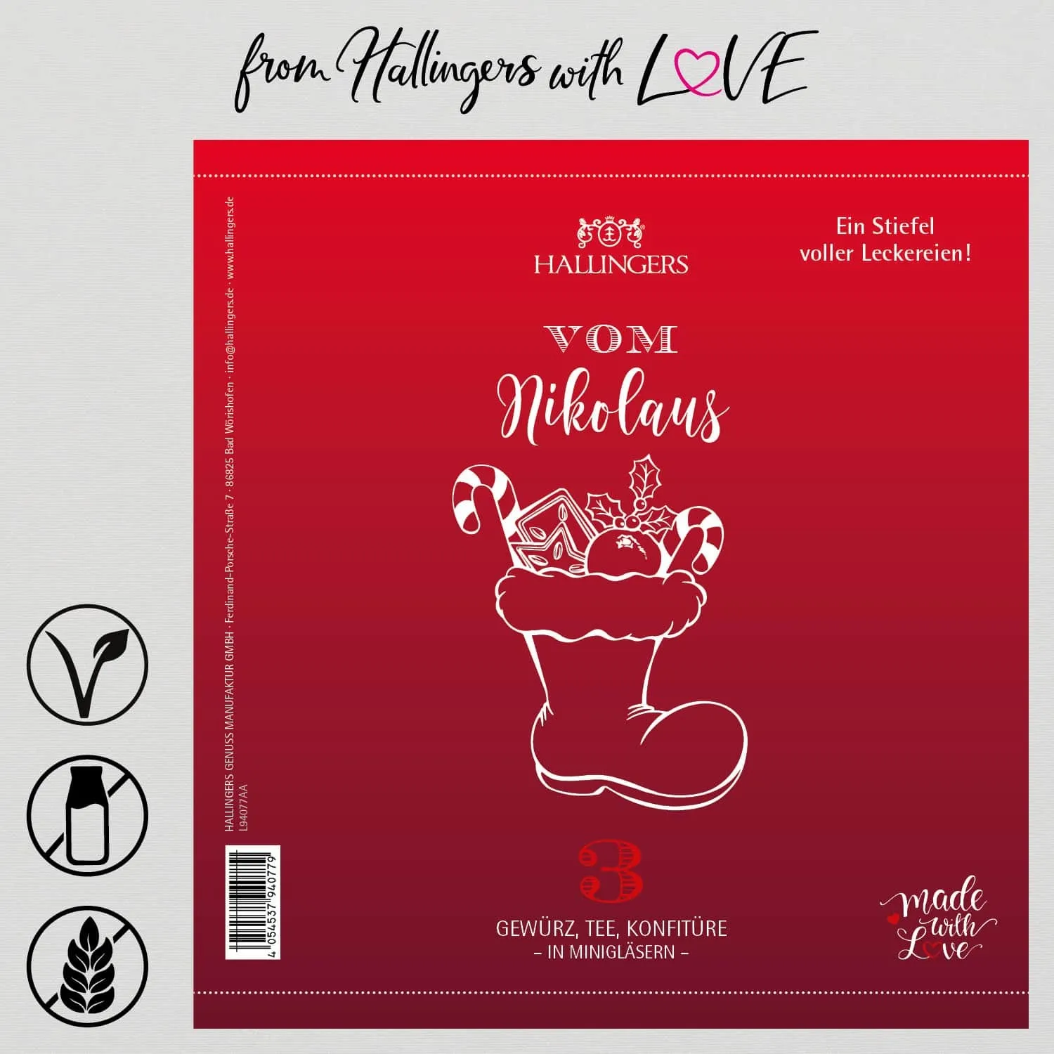 Vom Nikolaus (3er Gewürz, Tee, Konfitüre)