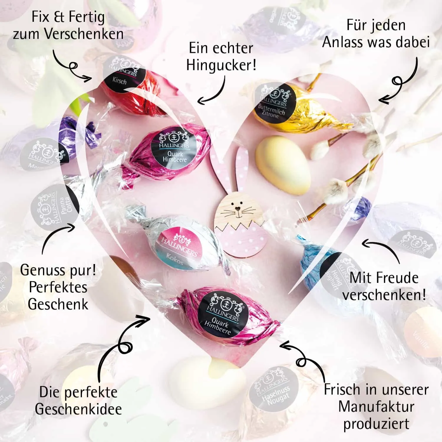 Frohe Ostern - black (Geschenkkorb)