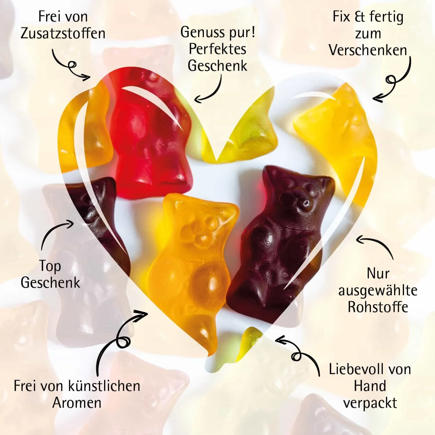 Weihnachtsmäuse (Fruchtsaftbärchen)