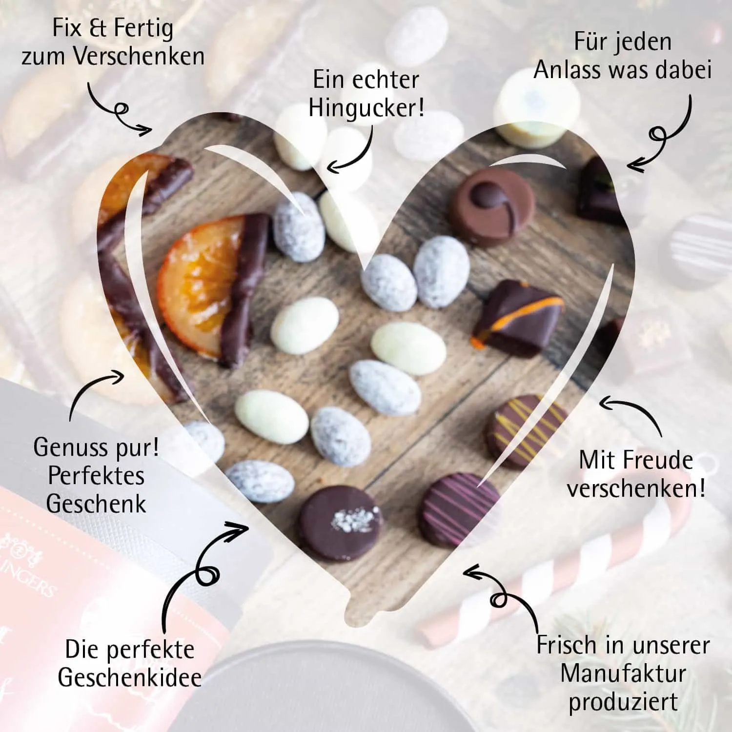 Weihnachts-Naschmix (Geschenkkorb)