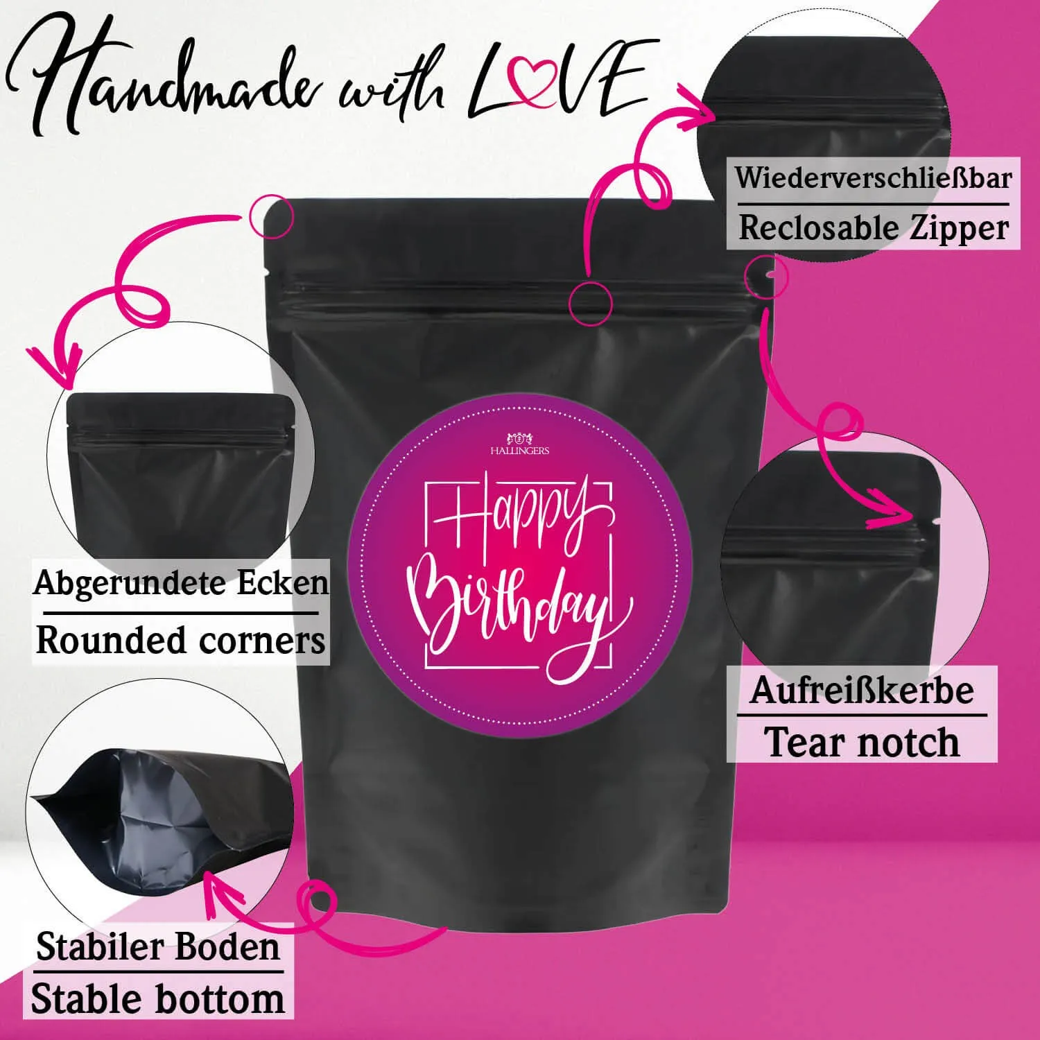 Happy Birthday Pink XXL (Geschenkkorb)