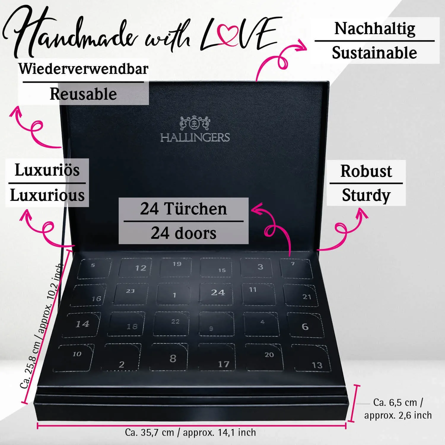 Luxury Bath Bombs Adventskalender Red (24 Badebomben)