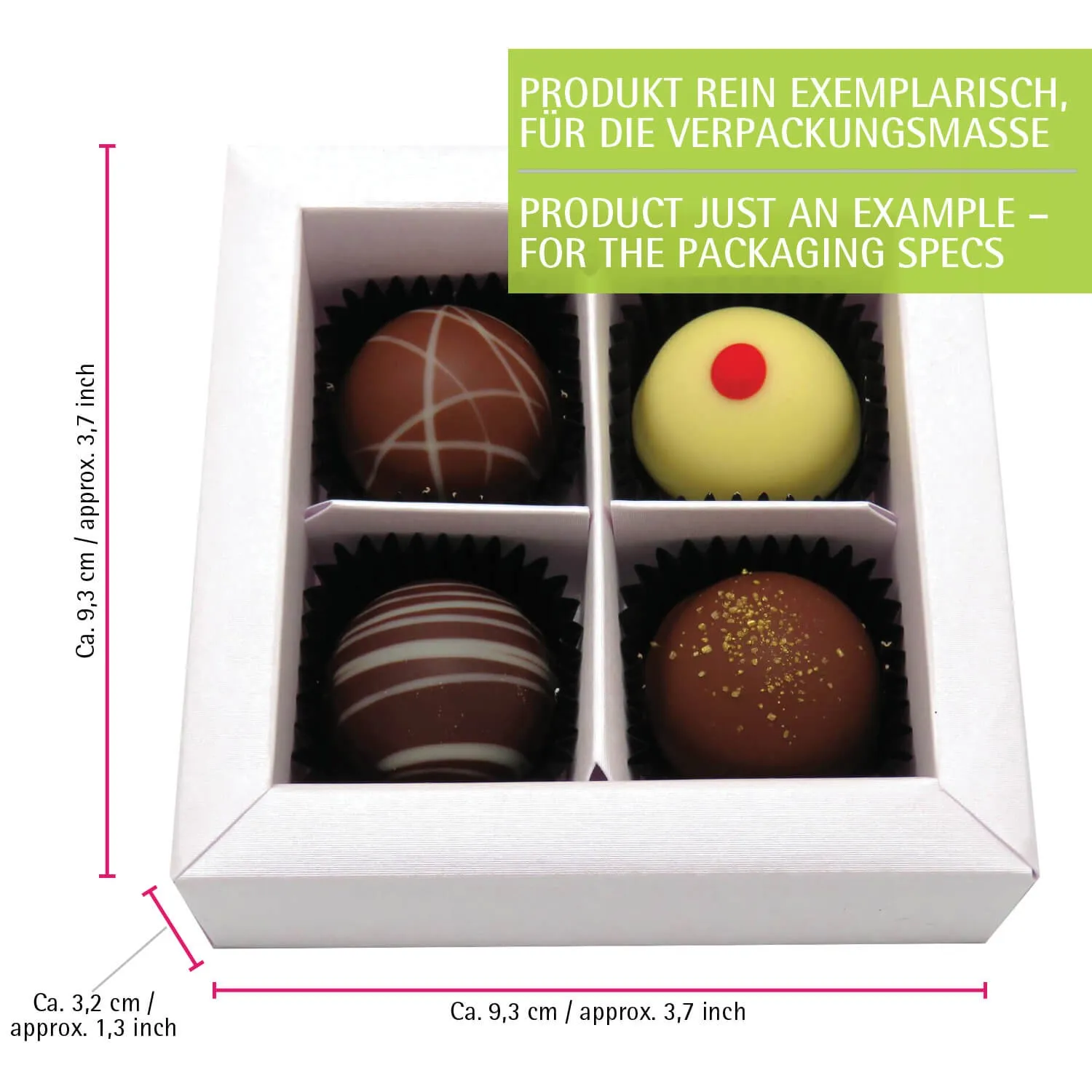 Frohe Ostern grün (Pralinen-Mix)