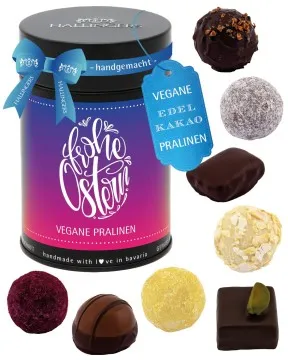 Frohe Ostern (Pralinen-Mix, vegan)