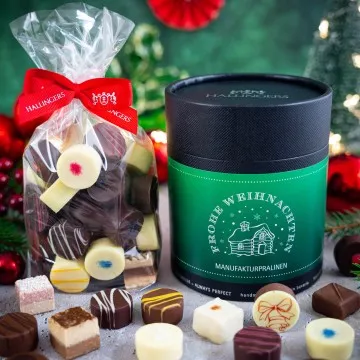 Frohe Weihnachten XXL - Green (Pralinen Mix, ohne Alkohol)