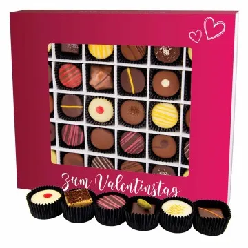 Zum Valentinstag - pink XXL (Pralinen-Mix)
