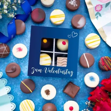 Zum Valentinstag - blue (Pralinen-Mix)