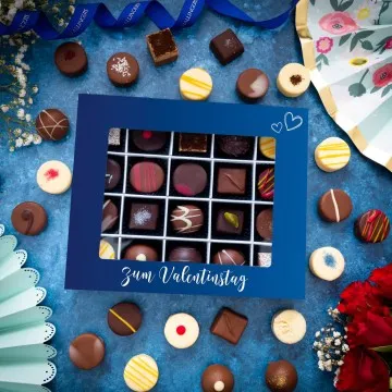 Zum Valentinstag - blue XL (Pralinen-Mix)