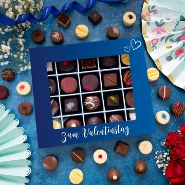 Zum Valentinstag - blue XXL (Pralinen-Mix)