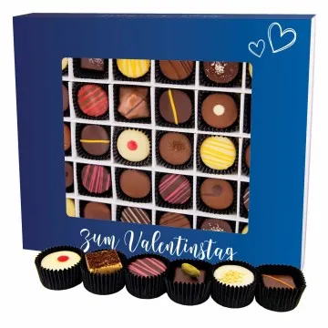 Zum Valentinstag - blue XXL (Pralinen-Mix)